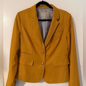 Banana Republic Mustard Yellow Tailored Blazer Size 6